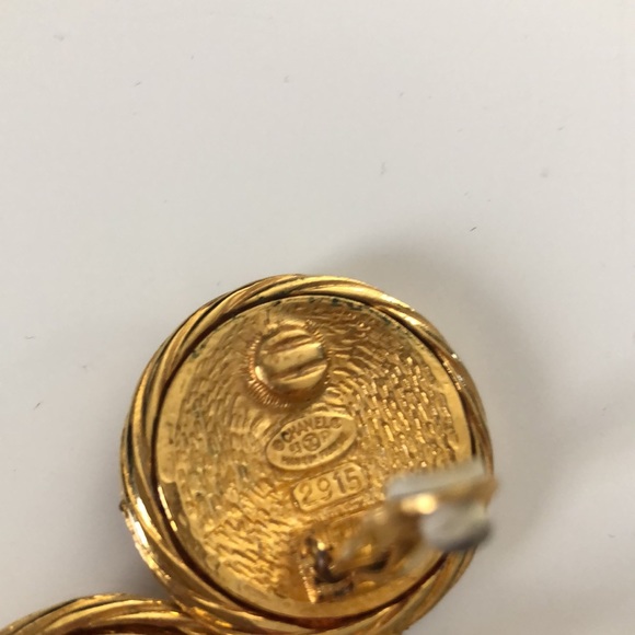 CHANEL vintage long rope earrings with CC logo, 1993 Spring collection - Picture 8 of 9